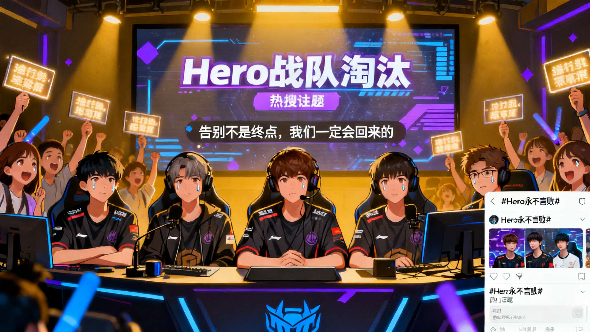 电竞圈这几日因“Hero战队淘汰”引发巨大关注。许多粉丝还沉浸在赛事激烈的瞬间，